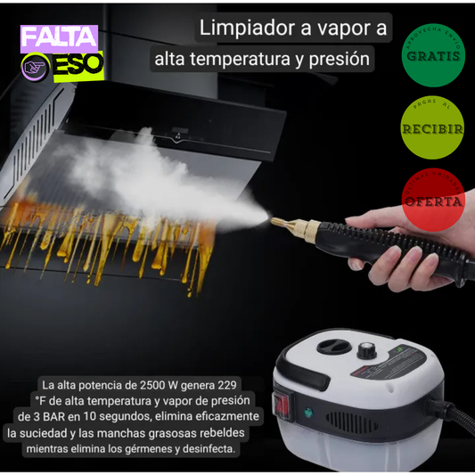 LIMPIADOR  A VAPOR POR PRESION 2500w