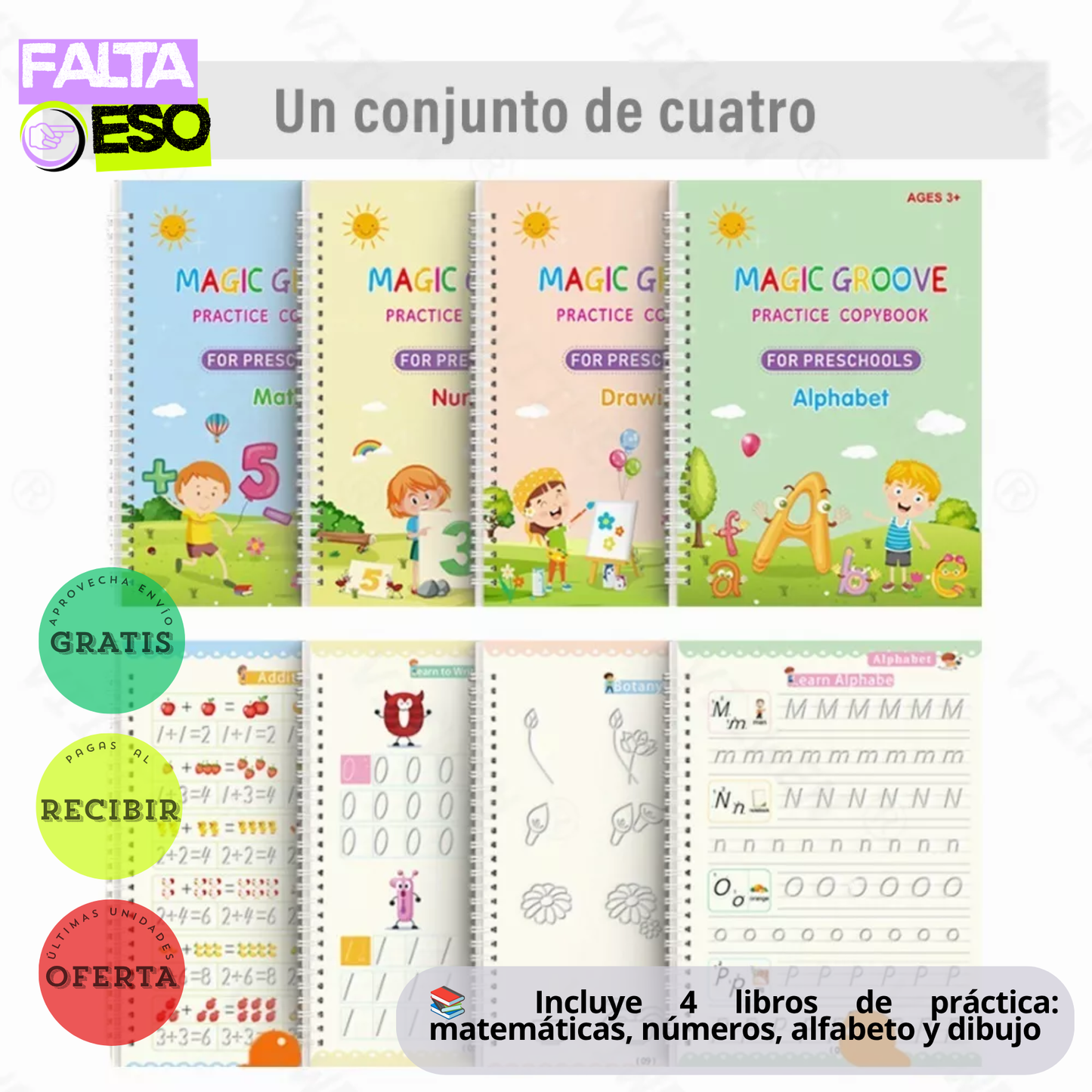 CUADERNOS MAGIC SET CALIGRAFÍA MÁGICA