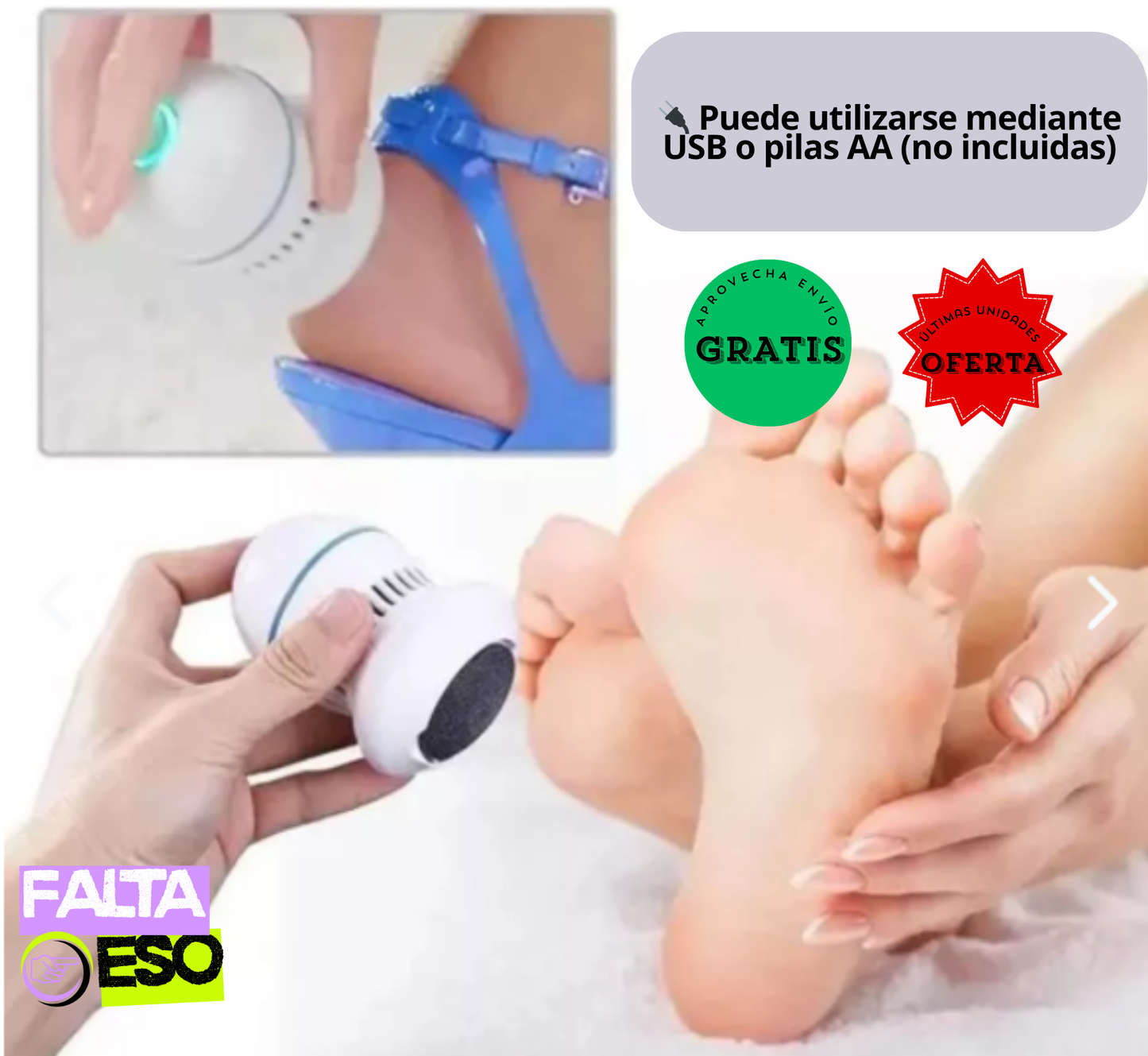 MAQUINA SACA CALLOS RECARGABLE