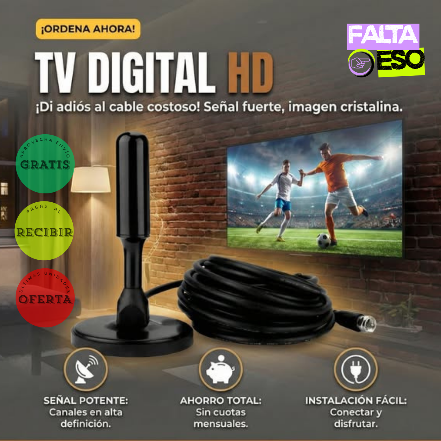ANTENA DIGITAL HD TV