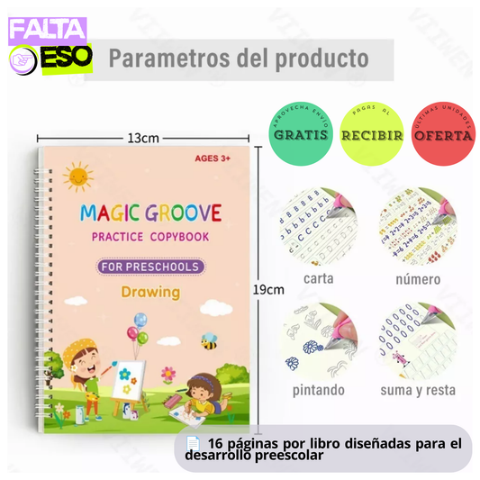CUADERNOS MAGIC SET CALIGRAFÍA MÁGICA
