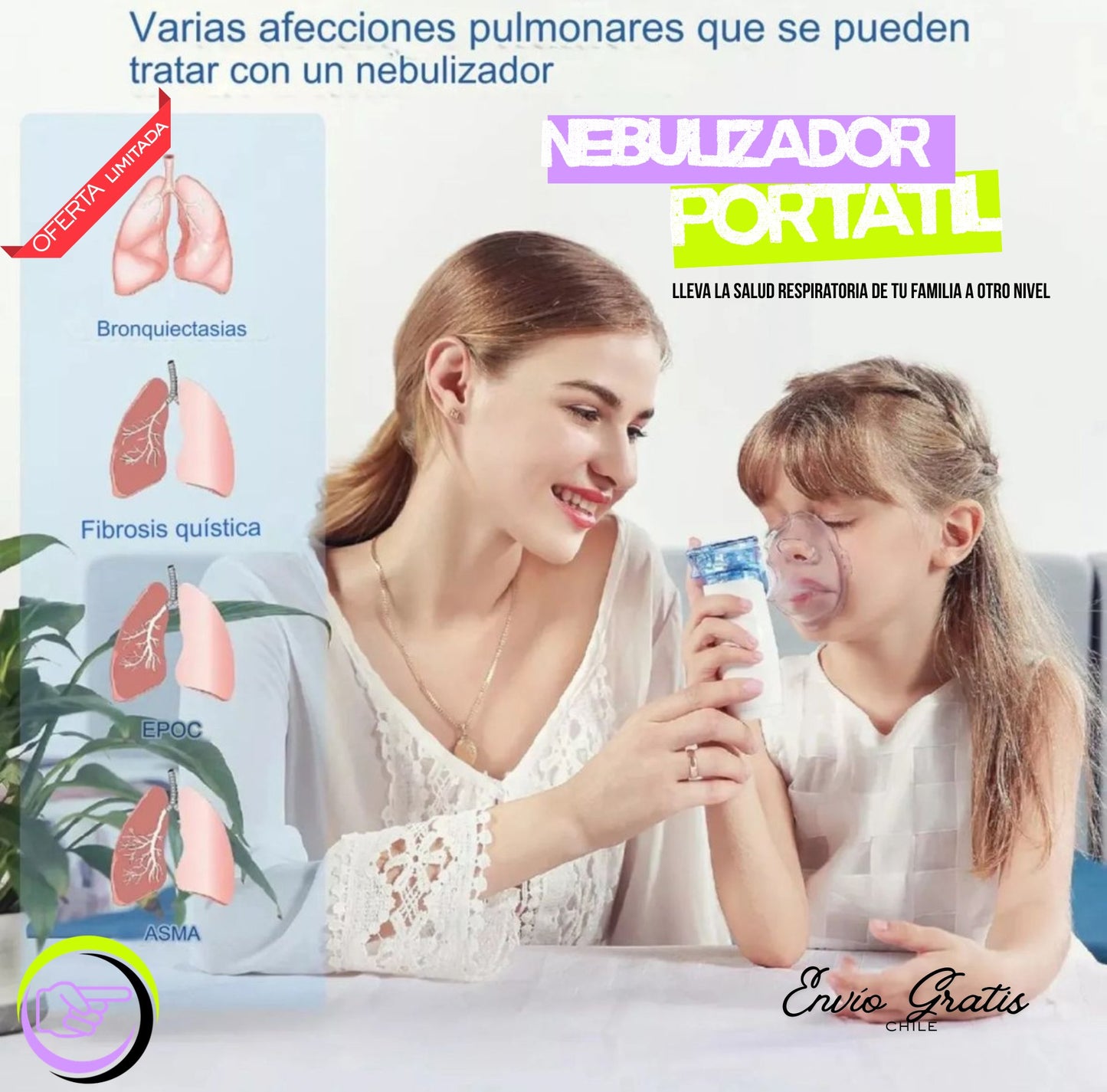 NEBULIZADOR / INHALADOR PORTATIL