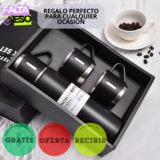 SET TERMO 500 ML + 3 TAZAS