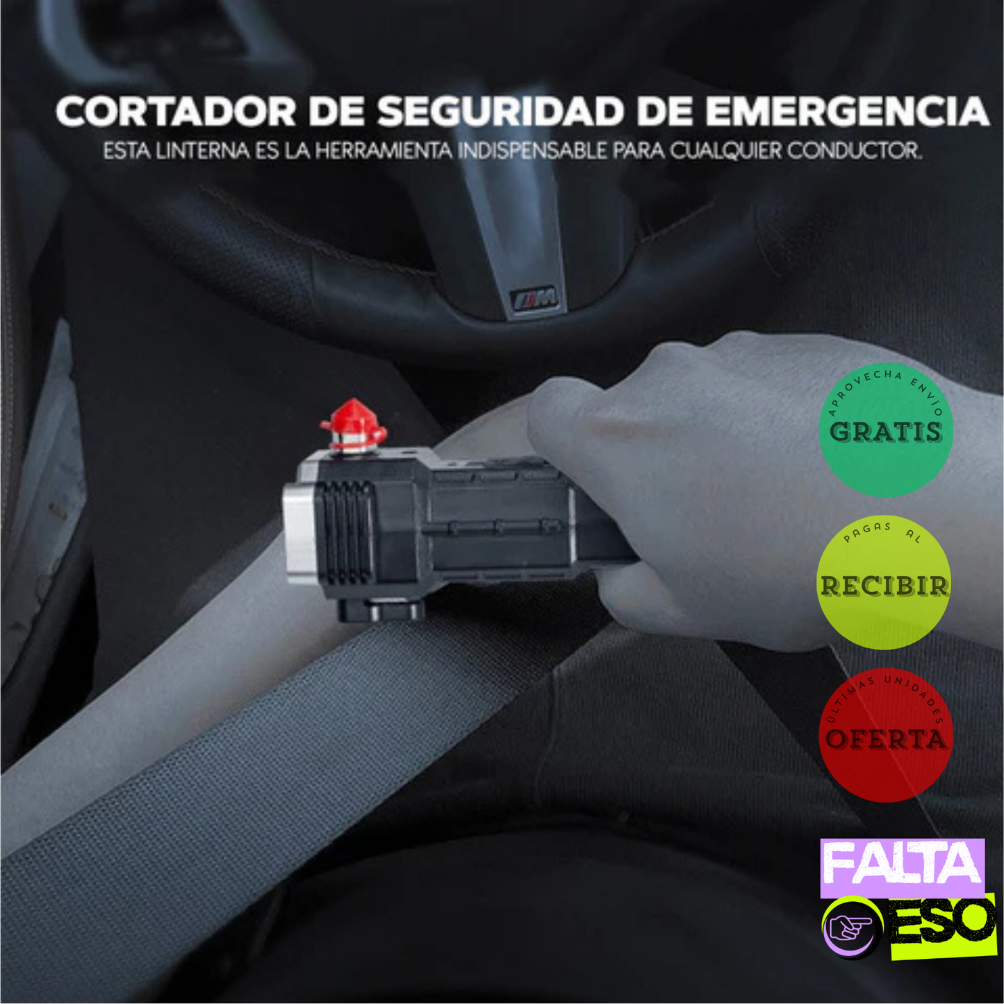 LINTERNA MARTILLO MULTIFUNCIONAL LUMINEX PRO