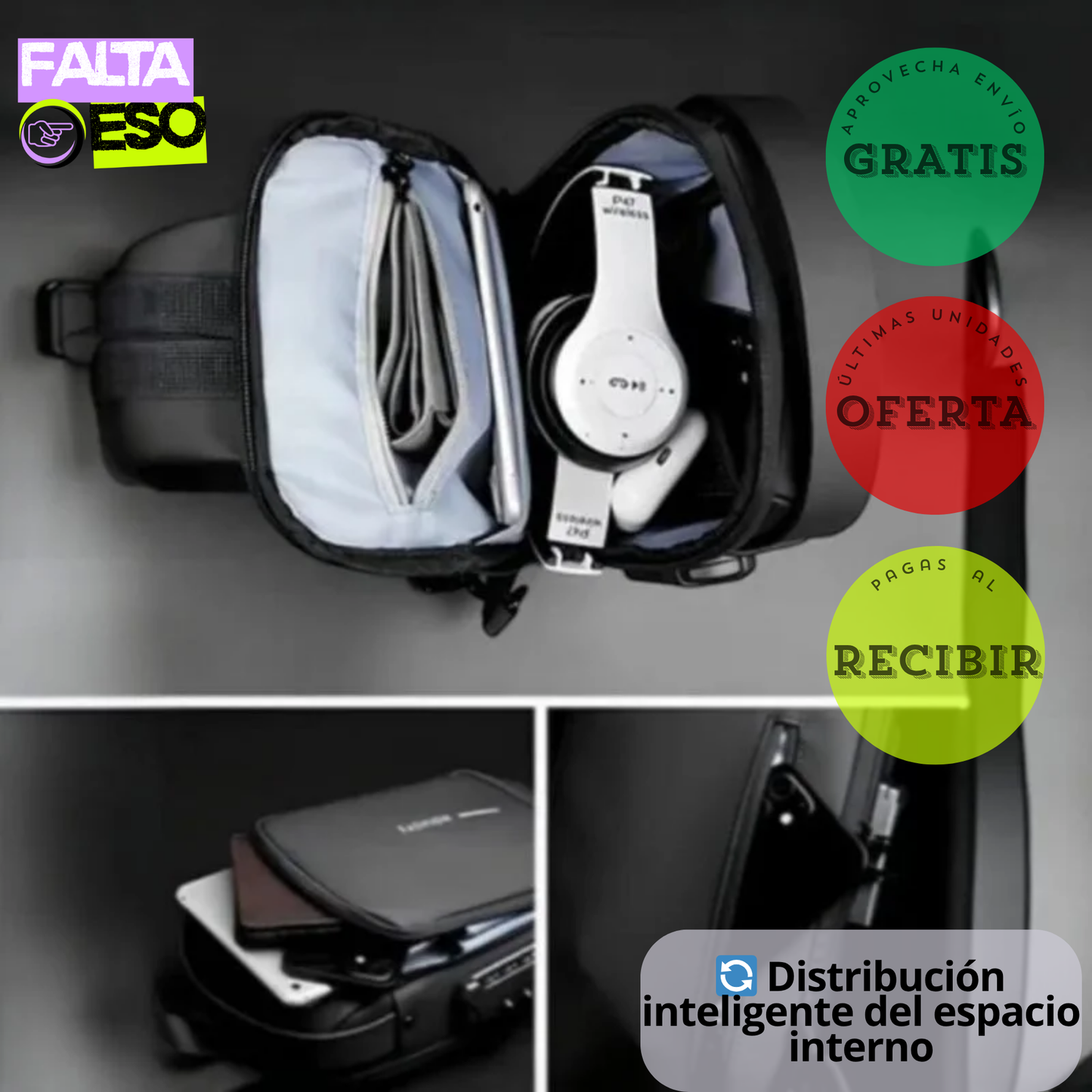 MOCHILA IMPERMEABLE ANTIROBO