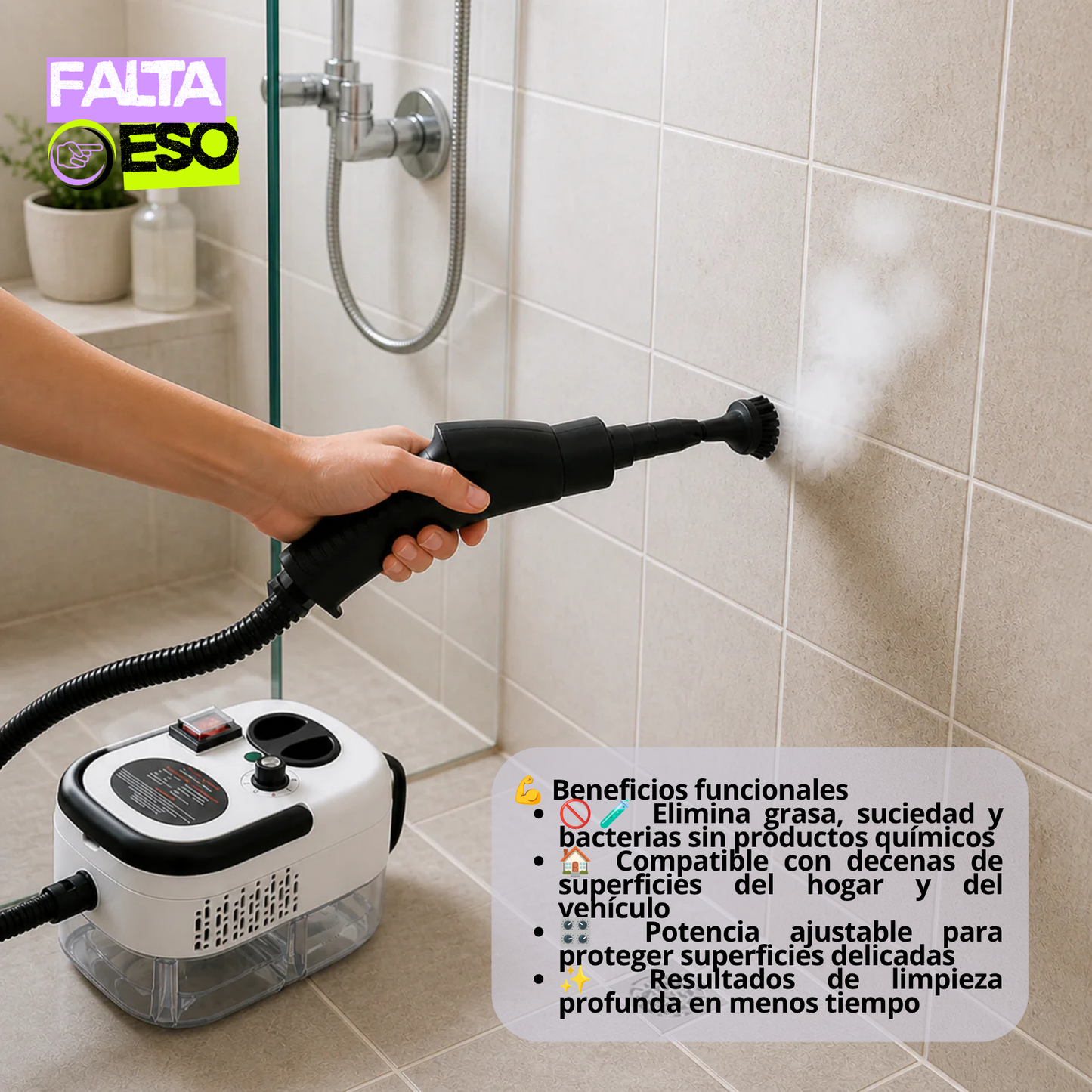 LIMPIADOR  A VAPOR POR PRESION 2500w