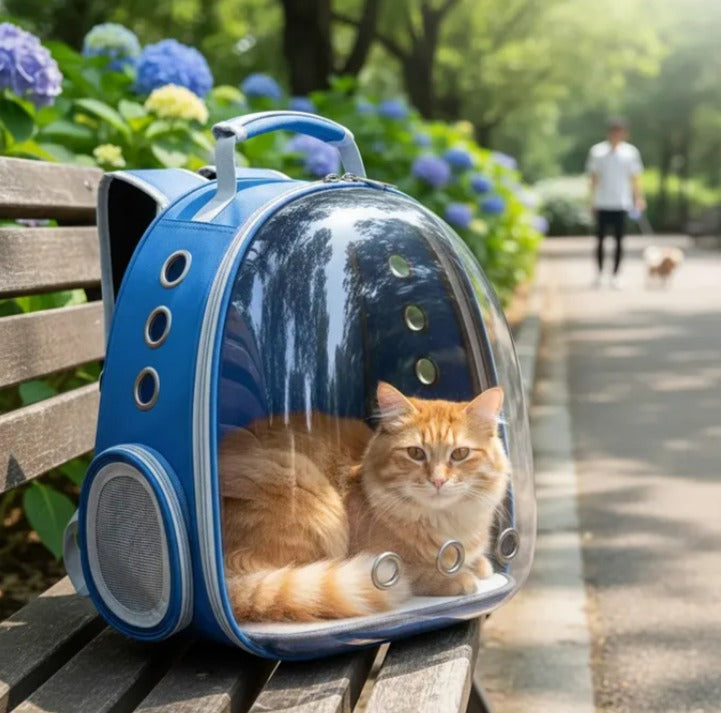 Mochila para Mascotas Color Azul